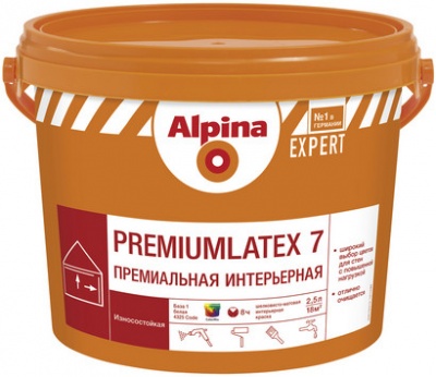 Краска интерьерная латексная Alpina EXPERT Premiumlatex 7